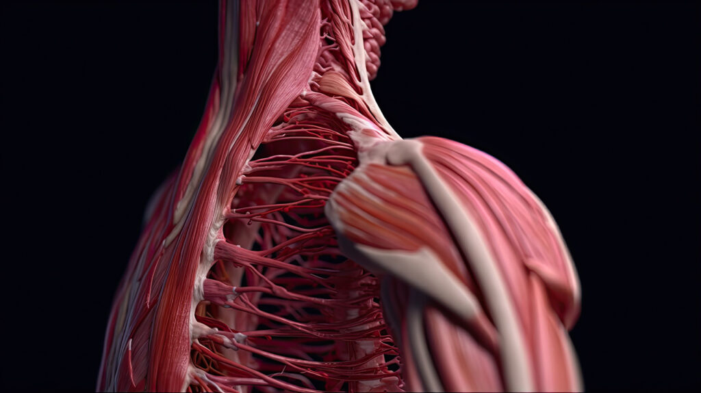 Human Anatomy Detail Shoulder Muscle Arteries